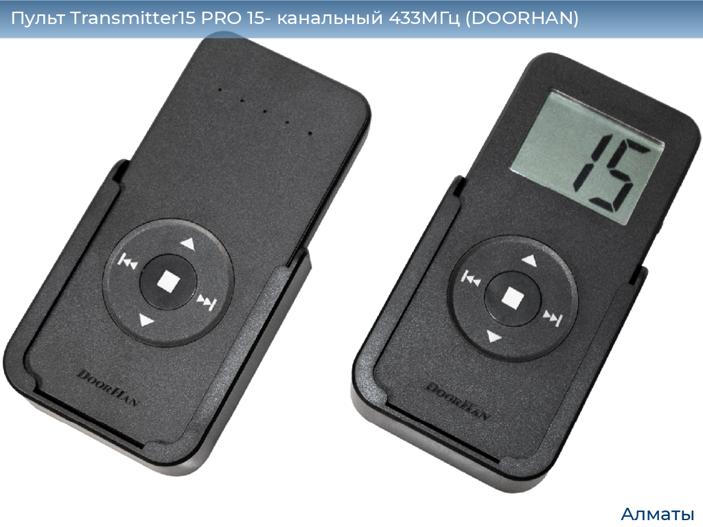 Пульт Transmitter15 PRO 15- канальный 433МГц (DOORHAN), almatyi.doorhan.ru