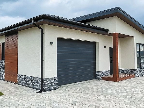 Cекционные ворота 3300х2600 мм антрацитовые DoorHan RSD02, almatyi.doorhan.ru